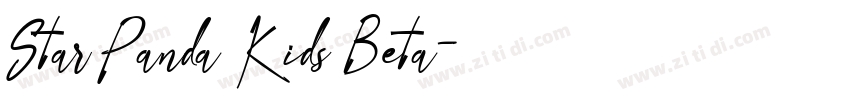 Star Panda Kids Beta字体转换